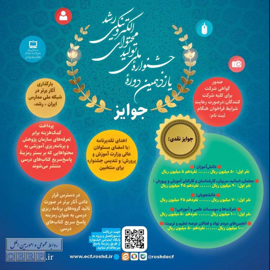 زمان اختتامیه یازدهمین دوره جشنواره ملی تولید محتوای الکترونیکی رشد اعلام شد